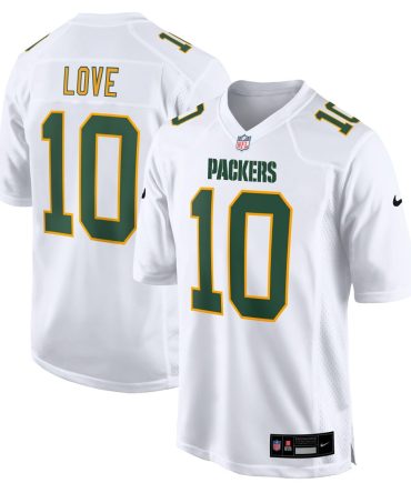 Jordan Love Green Bay Packers Fashion Game Jersey White