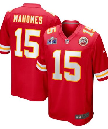 Patrick Mahomes Kansas City Chiefs Super Bowl Lviii Game Jersey Red