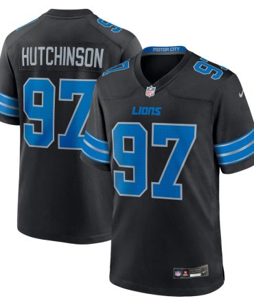 Aidan Hutchinson Detroit Lions 2Nd Alternate Game Jersey Black