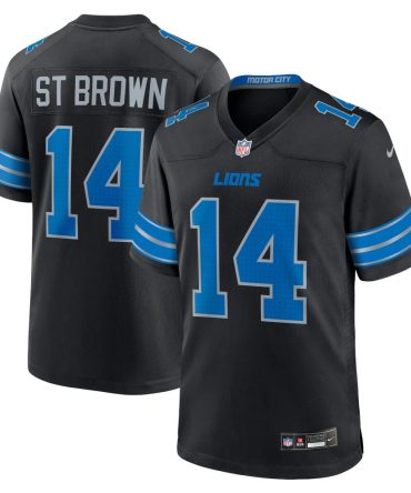 Amon-Ra St. Brown Detroit Lions 2Nd Alternate Game Jersey Black