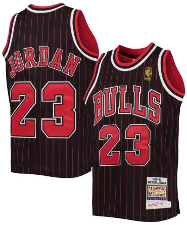 Michael Jordan Chicago Bulls Youth 1996-97 Hardwood Classics Jersey Black/Red