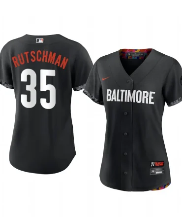 Adley Rutschman Baltimore Orioles Black 2023 City Connect Replica Jersey Womens