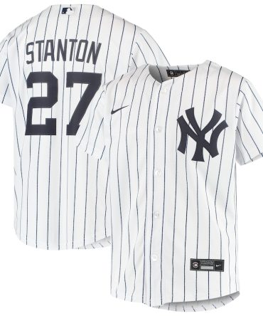 Giancarlo Stanton New York Yankees Nike Youth Home Replica Player Jersey White