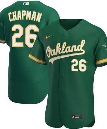 Matt Chapman Oakland Athletics Nike Alternate Player Jersey Kelly Green