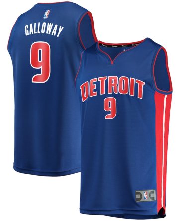 Langston Galloway Detroit Pistons Fanatics Branded Fast Break Replica Player Jersey Icon Edition Blue