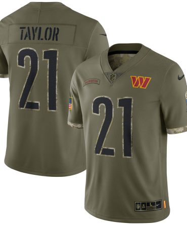Sean Taylor Washington Commanders 2022 Salute To Service Retired Player Limited Jersey Olive
