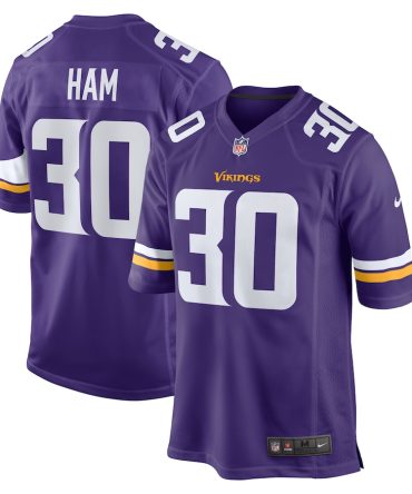 C.J. Ham Minnesota Vikings Nike Game Jersey Purple