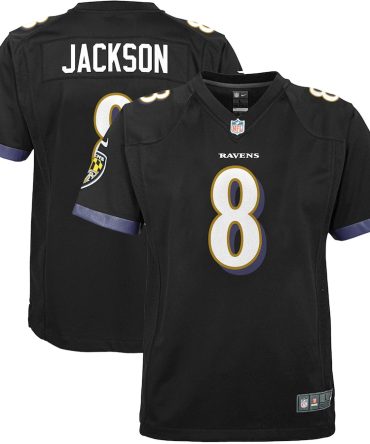 Lamar Jackson Baltimore Ravens Nike Youth Game Jersey Black