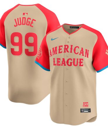 Youth American League Aaron Judge Nike Cream 2024 Mlb All-Star Game Limited Player Jersey