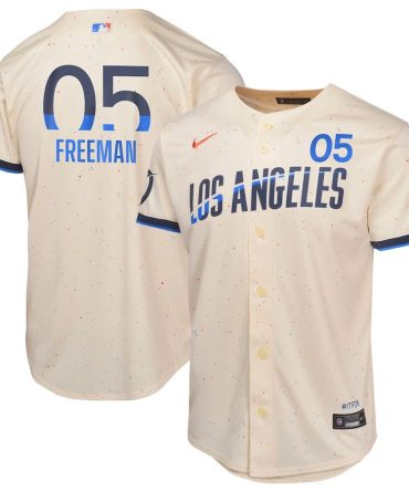 Freddie Freeman 5 Los Angeles Dodgers 2024 City Connect Limited Youth Jersey Cream