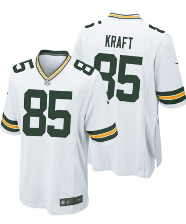 Tucker Kraft 85 Green Bay Packers Men Away Game Jersey - White