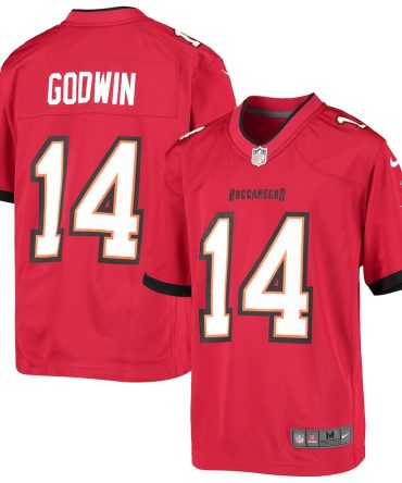 Chris Godwin 14 Tampa Bay Buccaneers Youth Team Game Jersey - Red