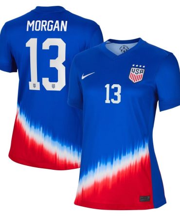Alex Morgan Uswnt Womens 2024 Away Stadium Player Jersey Royal