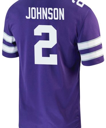 Avery Johnson Nike K-State Wildcats Purple Game Name And Number Football Jersey