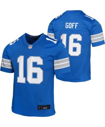 Jared Goff Detroit Lions Youth Blue Nike Home Replica Football Jersey