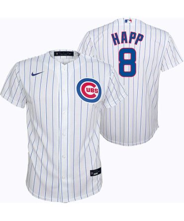 Ian Happ Nike Chicago Cubs Youth White Home Replica Jersey