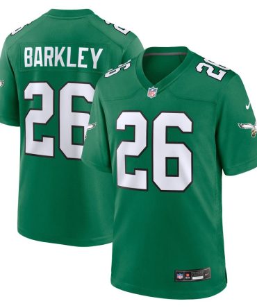 Saquon Barkley Philadelphia Eagles Alternate Game Jersey Kelly Green