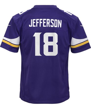 Justin Jefferson Minnesota Vikings Youth Purple Nike Home Replica Football Jersey