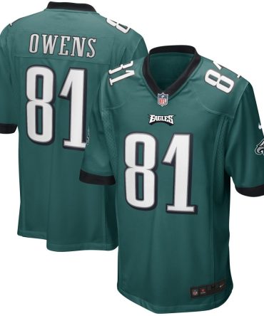 Terrell Owens Philadelphia Eagles Nike Game Retired Player Jersey Midnight Green