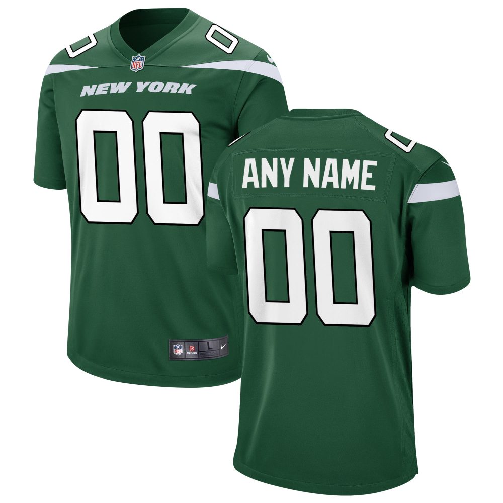 New York Jets Nike Game Custom Jersey Gotham Green