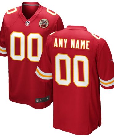 Kansas City Chiefs Nike Custom Game Jersey Red