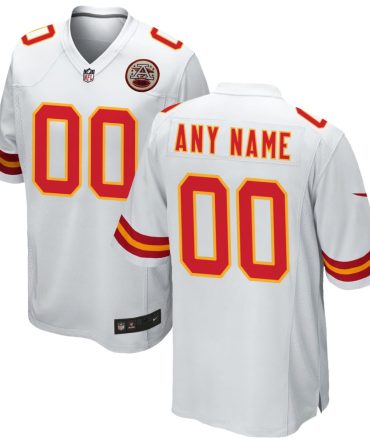 Kansas City Chiefs Nike Custom Game Jersey White