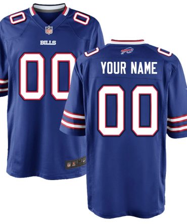Buffalo Bills Nike Youth Custom Game Jersey Royal