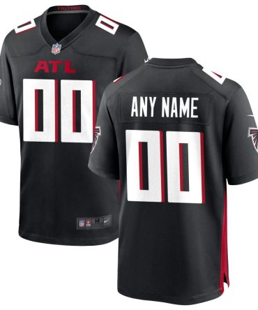 Atlanta Falcons Nike Custom Game Jersey Black