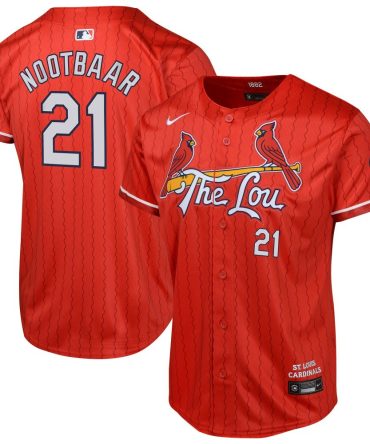 Lars Nootbaar St. Louis Cardinals Nike Youth 2024 City Connect Limited Player Jersey Red
