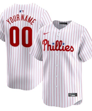 Philadelphia Phillies Nike Home Limited Custom Jersey White