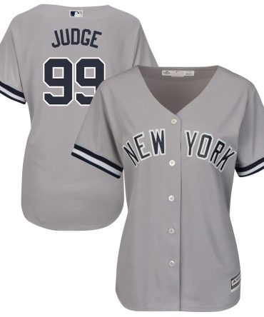 Aaron Judge New York Yankees Majestic Womens Road Cool Base Replica Player Jersey Gray