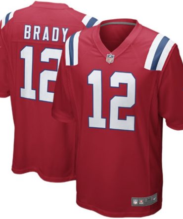 Tom Brady New England Patriots Nike Youth Alternate Game Jersey Red