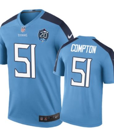 Tennessee Titans #51 Will Compton Nike Color Rush Light Blue Jersey