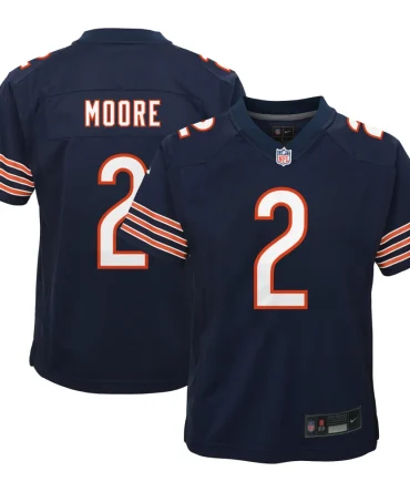 D.J. Moore Chicago Bears Nike Youth Game Jersey Navy