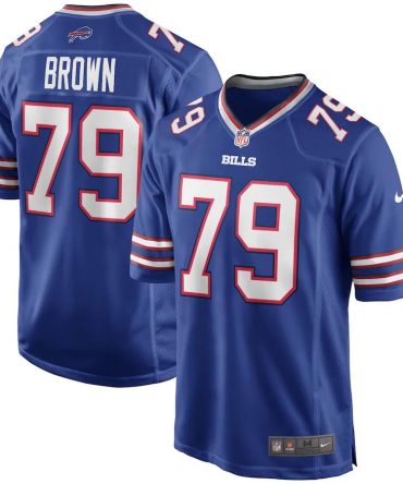 Ruben Brown Buffalo Bills Nike Game Retired Player Jersey Royal