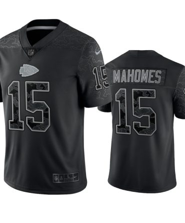 Chiefs Patrick Mahomes Reflective Limited Black Jersey