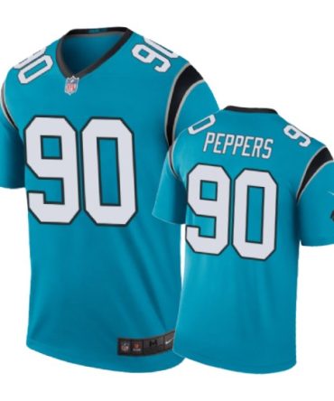Carolina Panthers #90 Julius Peppers Nike Color Rush Blue Jersey