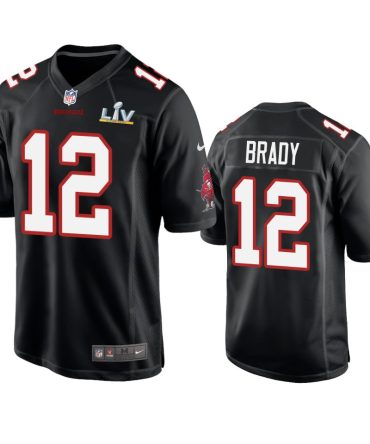 Buccaneers Tom Brady Super Bowl Lv Black Game Fashion Jersey