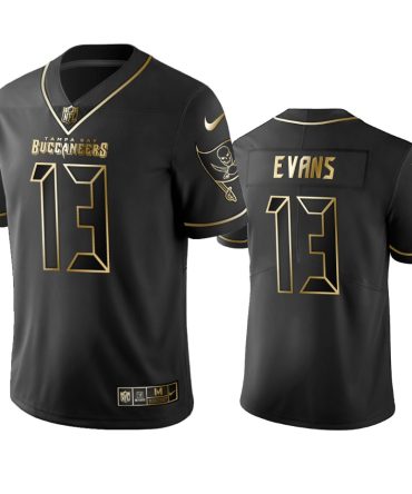 Nfl 100 Mike Evans Tampa Bay Buccaneers Black Golden Edition Vapor Untouchable Limited Jersey Mens