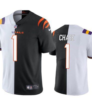 Bengals Jamarr Chase 2021 Nfl Draft White Black Jersey
