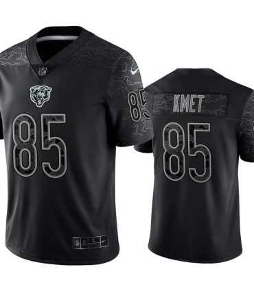 Bears Cole Kmet Reflective Limited Black Jersey Mens