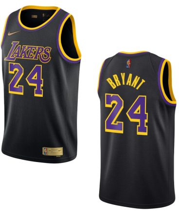 Lakers Kobe Bryant Earned Edition Swingman Jersey Black