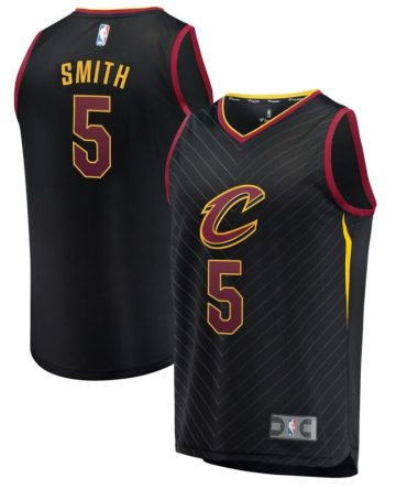 Jr Smith Cleveland Cavaliers Replica Jersey Black Statement Edition
