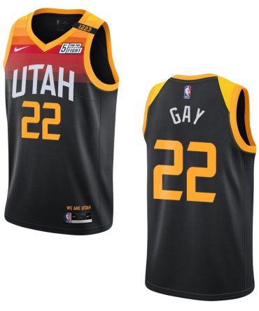 Utah Jazz Rudy Gay City Edition Jersey Black