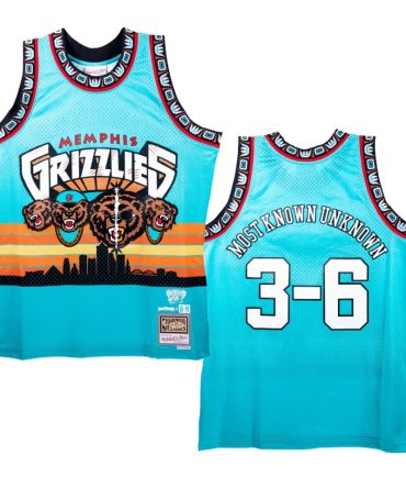 Memphis Grizzlies Nba Remix Three 6 Mafia Teal Jersey