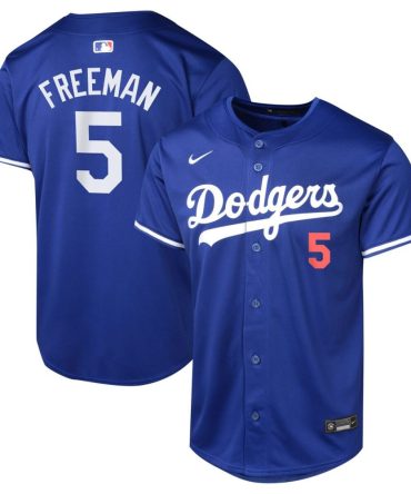 Youth Los Angeles Dodgers Freddie Freeman Nike Royal Alternate Limited Player Jersey
