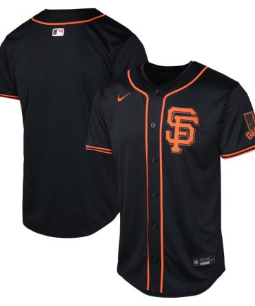 Youth San Francisco Giants Nike Black Alternate Limited Jersey