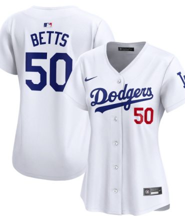 Womens Los Angeles Dodgers Mookie Betts Nike White Home Limited Player Jersey
