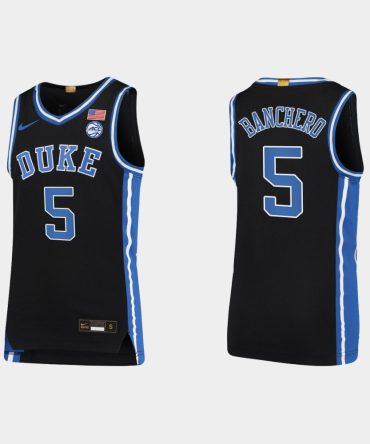 Men Ncaa Basketball Duke Blue Devils 2021-22 #5 Paolo Banchero Black College Basketball Limited Jersey