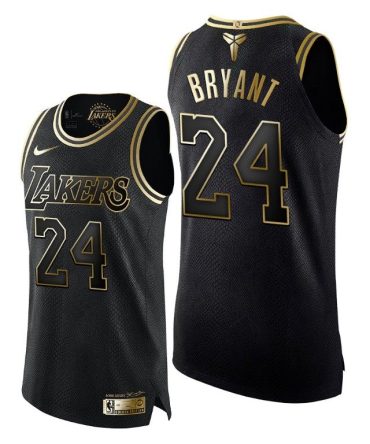 Men Kobe Bryant #24 Black Mamba Lakers Forever Legend Jersey